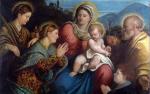 Джованни Кариани. Святое Семейство со Святыми. Около 1540. Национальная галерея. Лондон